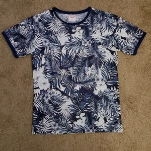 Zara Man Floral Crewneck T-shirt